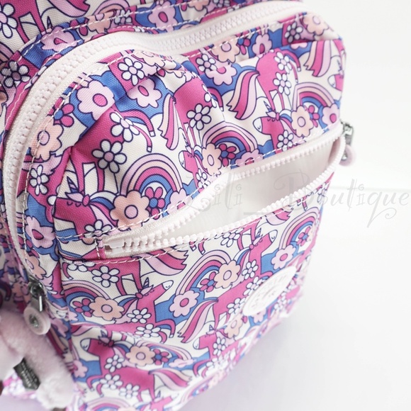 Kipling Seoul Backpack Laptop Travel Bag KI0451 Polyester Mystical Mane NWT $134 - Picture 8 of 13